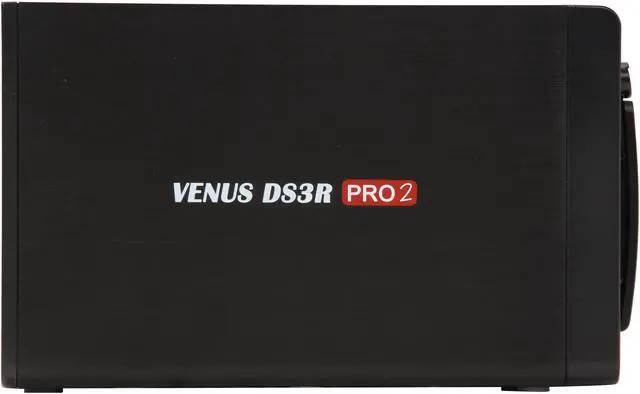 Alt view image 4 of 6 - AMS VENUS DS-DS3RPRO2 Aluminum / Plastic 3.5" Black SATA I/II/III USB 3.0 & eSATA 2 Bay Hot-Swappable RAID Storage Enclosure