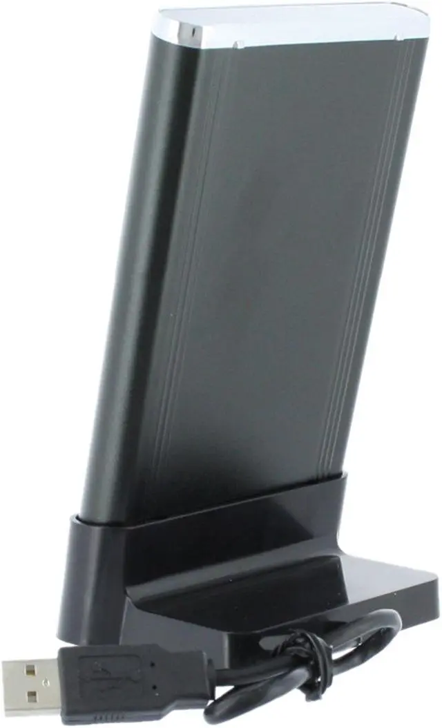 Alt view image 3 of 10 - Link Depot EN-25SATA-DK Aluminum 2.5" Black SATA USB 2.0 External Enclosure with U-Dock