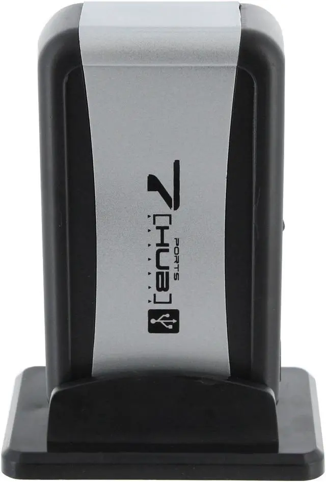 Alt view image 2 of 10 - Link Depot USH-271BK Black 7-port USB 2.0 Hub with AC Adaptor