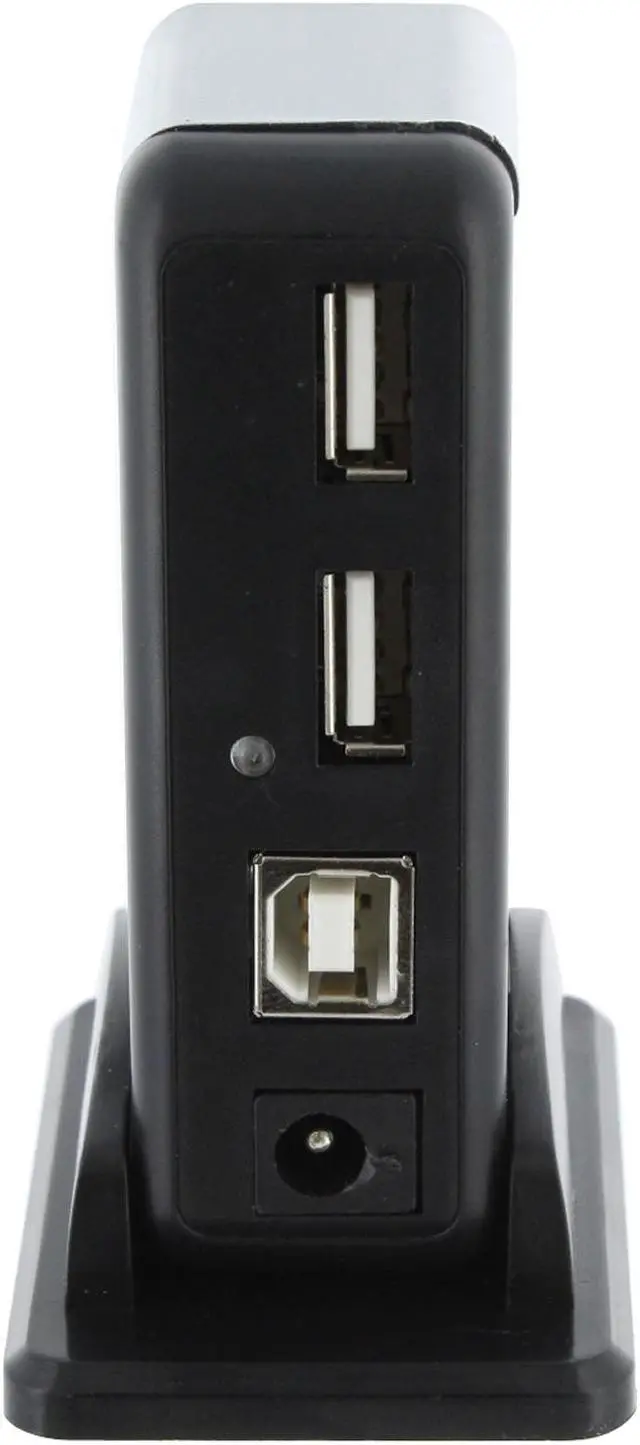 Alt view image 4 of 10 - Link Depot USH-271BK Black 7-port USB 2.0 Hub with AC Adaptor