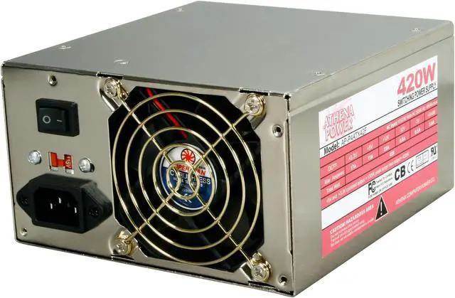 Main image of Athena Power AP-P4ATX42F 420 W ATX12V Ver.2.2 SLI Ready CrossFire Ready Power Supply