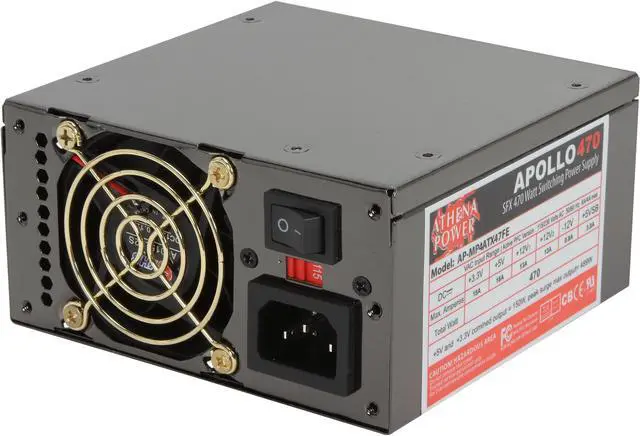 Main image of Athena Power AP-MP4ATX47FE 470 W MicroATX / SFX12V / EPS12V / ATX V2.2 SLI Ready CrossFire Ready eMachines, HP Upgrades/Replacement Power Supply
