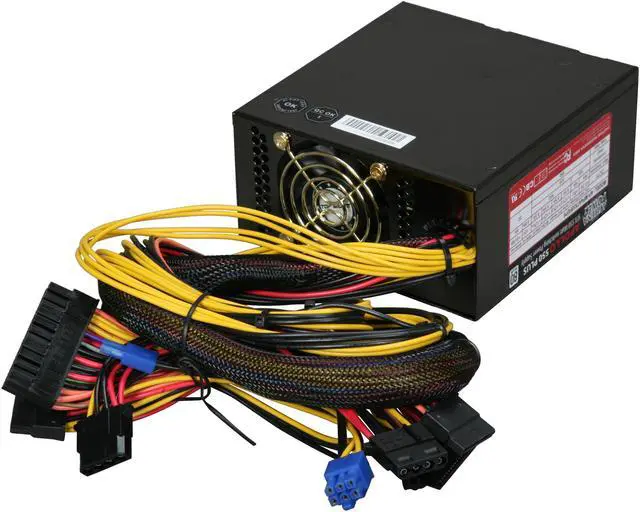 Alt view image 4 of 6 - Athena Power AP-MP4ATX55FEP8 550 W Micro ATX SLI Ready CrossFire Ready 80 PLUS Certified Active PFC Power Supply