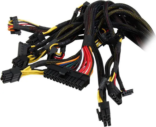 Alt view image 5 of 6 - Athena Power AP-U1ATX6022FEP8 ATX Connector 24 (20+4) Pin x 1
P4-12V 4 Pin x 1
EPS 12V 8 Pin
PCIE 6 Pin x 1
PCIE 6+2 Pin
SATA 15 Pin x 3
Molex 4 Pin x 3 600W 1U IPC Power Supplies
