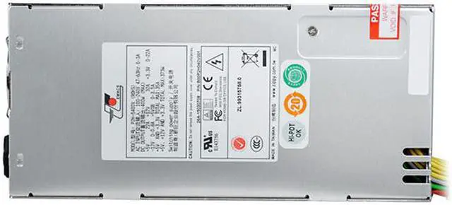 Alt view image 6 of 6 - Athena Power Zippy P2H-5400V 400W 2U Single IPC/Server Power Supply - 80Plus Standard - OEM