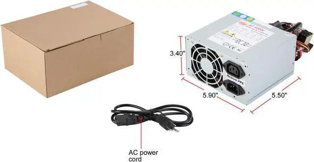 Alt view image 7 of 7 - Athena Power AP-AT40P8-PS2 IPC AT Power 400W APFC, Support 80+Automation Machine, Test Equipment OEM / ODM Welcome