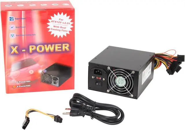 Alt view image 6 of 6 - hec Orion XPOWER585 585 W ATX12V 2.01 Power Supply