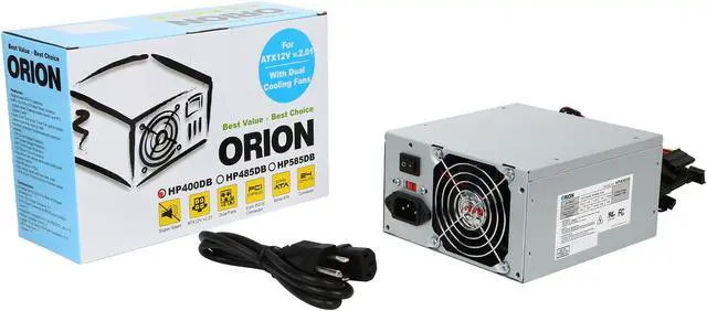 Alt view image 7 of 6 - hec HP400D RETAIL 400 W ATX12V Power Supply - Power Cord Included