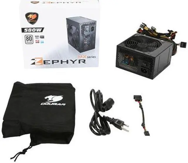 Alt view image 7 of 7 - hec ZEPHYR ZEPHY580MX 580W Continuous @ 40°C ATX12V V2.3 / SSI EPS12V SLI Certified CrossFire Certified Active PFC Power Supply