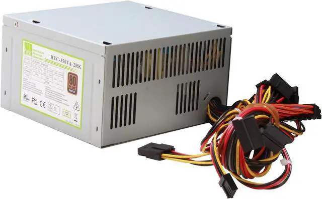 Alt view image 3 of 6 - hec HEC350TA 350 W ATX12V 80 PLUS BRONZE Certified Power Supply