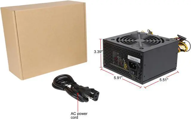 Alt view image 7 of 7 - hec HEC400TA2WX 400 W ATX12V / EPS12V 80 PLUS Certified Power Supply