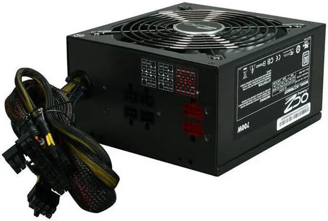 Alt view image 4 of 7 - PC Power & Cooling ModXStream Pro Series 700 Watt 80+ Semi-Modular Active PFC Performance Grade ATX PC Power Supply (OCZ700MXSP)
