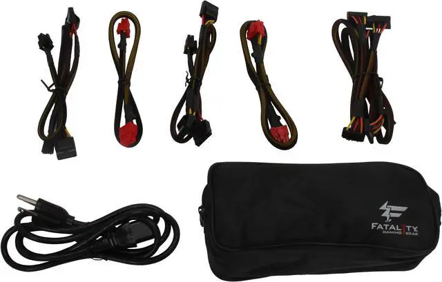 Alt view image 10 of 12 - PC Power & Cooling Fatal1ty Gaming Series 550 Watt 80+ Semi-Modular Active PFC Performance Grade ATX PC Power Supply (OCZ550FTY)