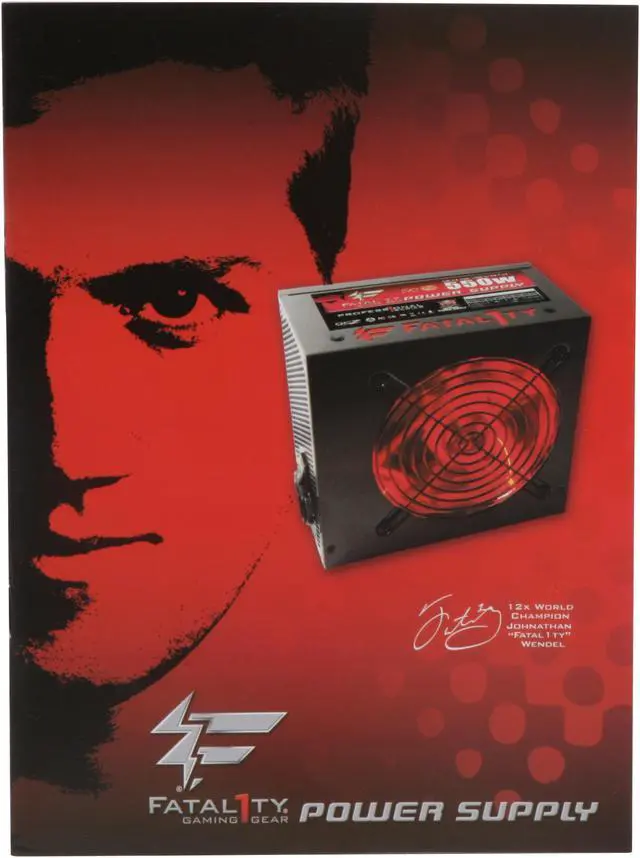 Alt view image 11 of 12 - PC Power & Cooling Fatal1ty Gaming Series 550 Watt 80+ Semi-Modular Active PFC Performance Grade ATX PC Power Supply (OCZ550FTY)