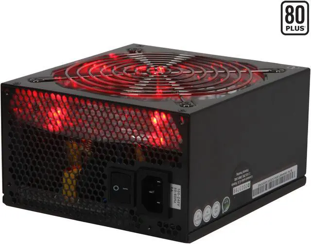 Alt view image 2 of 12 - PC Power & Cooling Fatal1ty Gaming Series 550 Watt 80+ Semi-Modular Active PFC Performance Grade ATX PC Power Supply (OCZ550FTY)