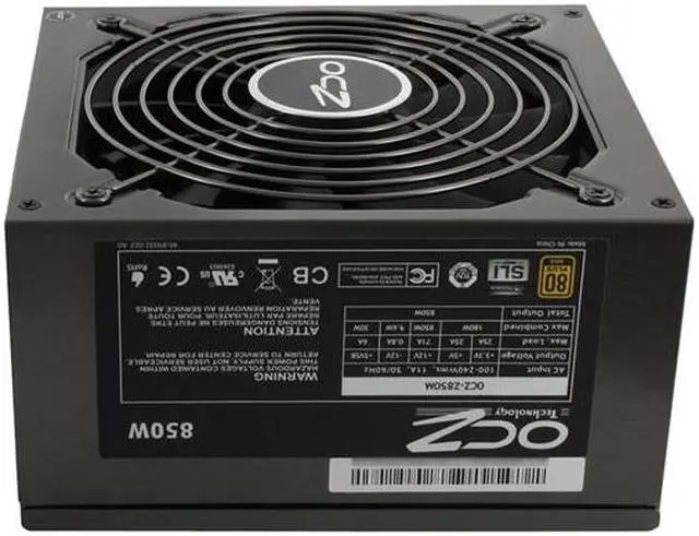 Alt view image 7 of 12 - OCZ Z Series 850W Modular 80PLUS Gold High Performance Power Supply compatible with Intel Haswell Core i3/i5/i7 and AMD Phenom