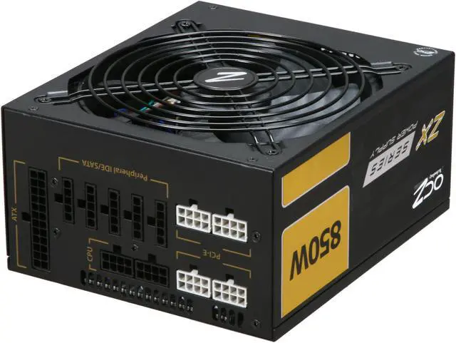 Alt view image 4 of 7 - PC Power & Cooling ZX Series 850 Watt  80+ Gold Fully-Modular Active PFC Performance Grade ATX PC Power Supply  (OCZ-ZX850W)