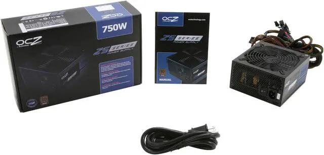 Alt view image 7 of 7 - OCZ ZS Series 750W 80PLUS Bronze High Performance Power Supply compatible with Intel Sandy Bridge Core i3 i5 i7 and AMD Phenom