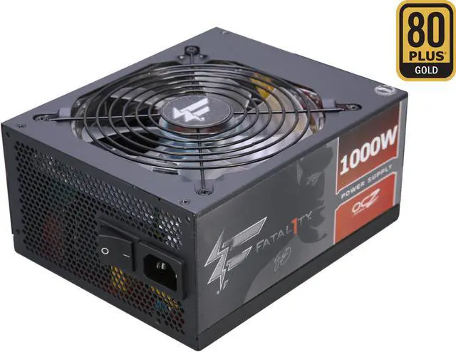 Main image of PC Power & Cooling Fatal1ty Gaming Series 1000 Watt 80+ Gold Semi-Modular Active PFC Performance Grade ATX PC Power Supply (OCZ-FTY1000W)