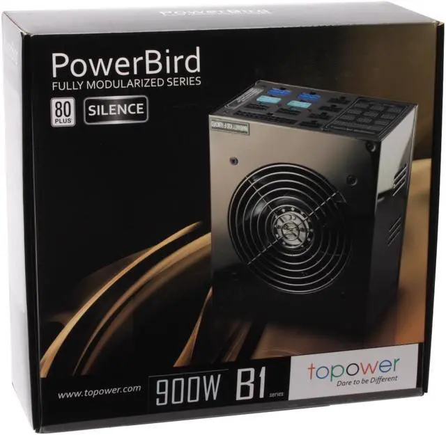 Alt view image 10 of 10 - TOPOWER POWERBIRD TOP-900W 900 W ATX12V V2.3 / EPS12V V2.92 SLI Certified CrossFire Ready 80 PLUS Certified Modular Active PFC Modular SLI Power Supply