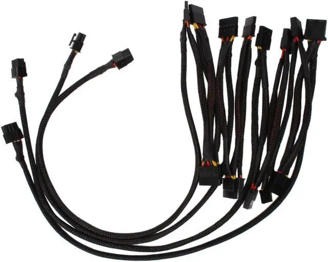 Alt view image 7 of 10 - TOPOWER POWERBIRD TOP-900W 900 W ATX12V V2.3 / EPS12V V2.92 SLI Certified CrossFire Ready 80 PLUS Certified Modular Active PFC Modular SLI Power Supply