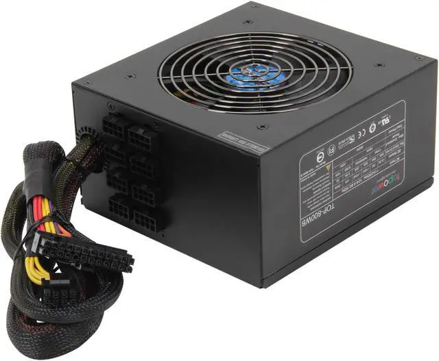 Alt view image 4 of 7 - TOPOWER Nano Series TOP-800WB 800 W ATX12V v2.3 SLI Ready CrossFire Ready 80 PLUS BRONZE Certified Modular Active PFC Power Supply