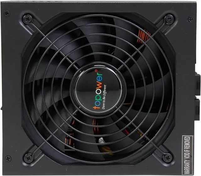 Alt view image 3 of 8 - TOPOWER TOP-1000P12-ADJ 1000W ATX12V/EPS12V Active PFC Power Supply, Support SLI and CrossFire, Semi-Modular Cable, Adjustable Voltages on Rails +3.3V, +5V, and +12V to Boost Gaming Performance