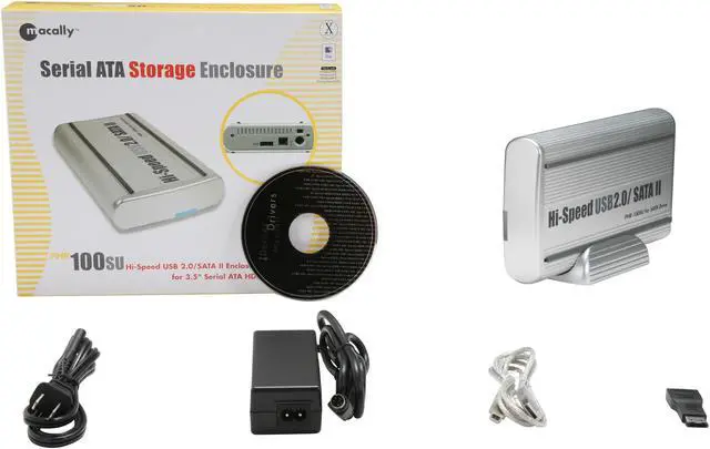Alt view image 5 of 5 - macally PHR-100SU Aluminum 3.5" SATA USB & eSATA External Enclosure