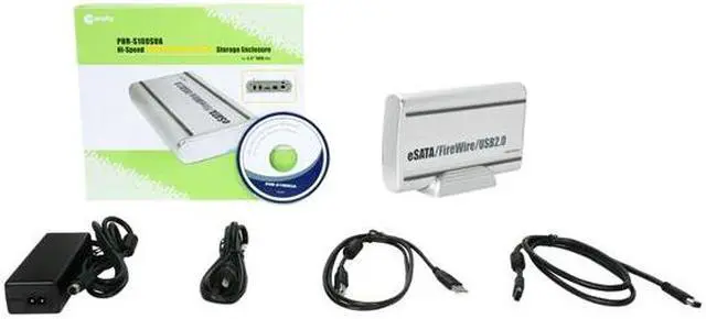 Alt view image 5 of 5 - macally PHR-S100SUA Aluminum 3.5" SATA USB & 1394 & eSATA External Enclosure
