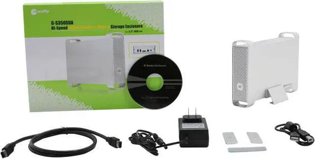 Alt view image 5 of 5 - macally G-S350SUA Aluminum 3.5" SATA USB & 1394 & eSATA External Enclosure