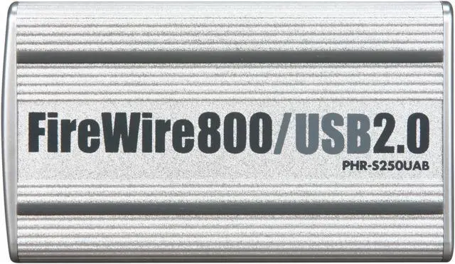 Alt view image 2 of 5 - macally PHR-S250UAB Aluminum 2.5" Silver SATA USB 2.0 / 1394 External Enclosure