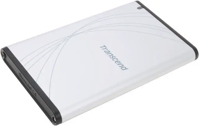 Main image of Transcend TS0GSJ25S 2.5" Silver IDE USB 2.0 External Enclosure