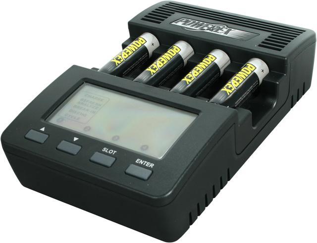 POWEREX MH-C9000 WizardOne Charger-Analyzer w/4pcs 2700mAh AA Rechargeable  Batteries