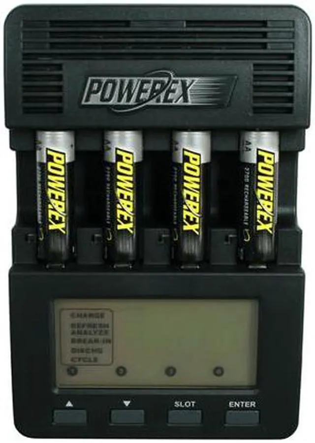 Alt view image 2 of 5 - POWEREX MH-C9000 WizardOne Charger-Analyzer w/4pcs 2700mAh AA Rechargeable Batteries