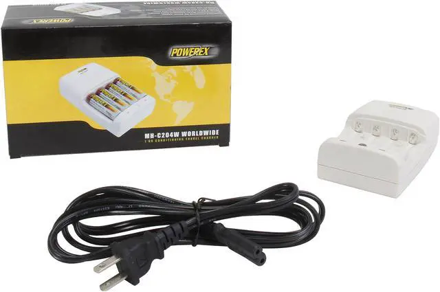 Alt view image 5 of 5 - Maha Powerex MH-C204W 1-Hour Worldwide Travel Conditioning Charger for AA / AAA NiMH Batteries