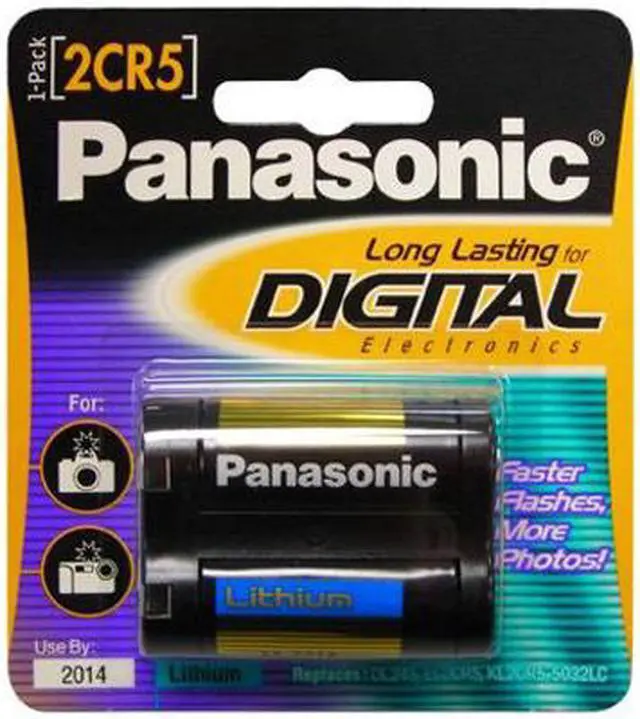 Alt view image 2 of 2 - Panasonic 2CR-5MPA/1B 1-pack Photo Lithium Cylinder Battery