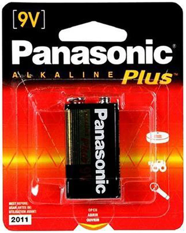 Alt view image 2 of 2 - Panasonic 6AM-6PA/1B 1-pack 9V Alkaline Batteries