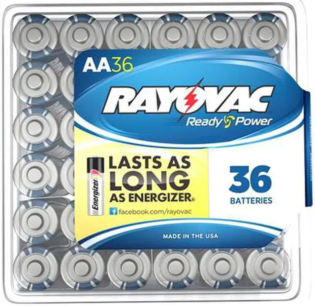 Main image of Rayovac 815-36PPF 36-pack AA Alkaline Batteries