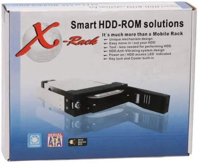 Alt view image 7 of 7 - Koutech IO-MRA320 Metal 3.5" Black SAS/SATA Hot-Swap Mobile Rack