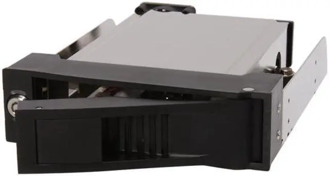 Alt view image 3 of 7 - Koutech IO-MRA320 Metal 3.5" Black SAS/SATA Hot-Swap Mobile Rack