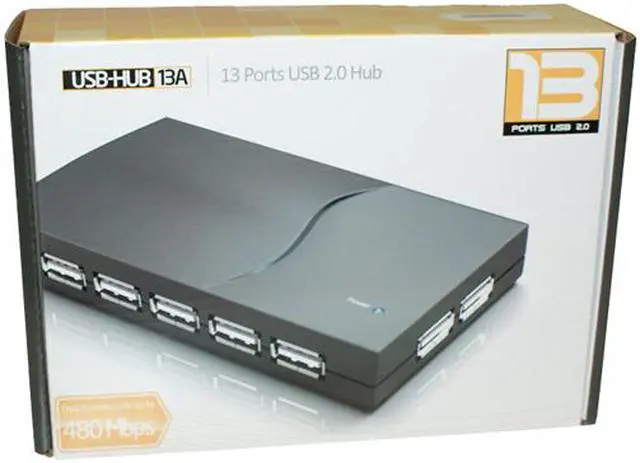 Alt view image 8 of 8 - Koutech IO-HU1300 13-Port USB 2.0 External Hub