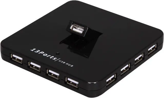 Main image of Koutech IO-HU1310 13-Port Hi-Speed USB 2.0 External Hub - Black