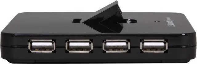Alt view image 3 of 6 - Koutech IO-HU1310 13-Port Hi-Speed USB 2.0 External Hub - Black