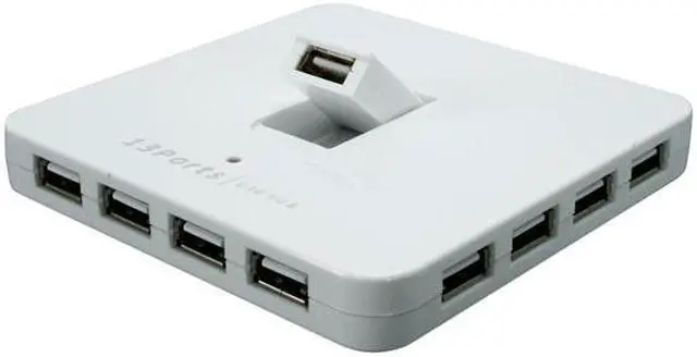 Main image of Koutech IO-HU1311 13-Port Hi-Speed USB 2.0 External Hub - White