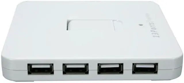 Alt view image 3 of 6 - Koutech IO-HU1311 13-Port Hi-Speed USB 2.0 External Hub - White