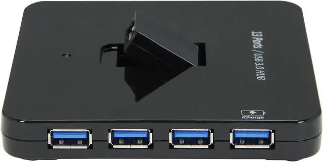 Alt view image 3 of 6 - Koutech IO-HU1332 13-Port SuperSpeed External Hub