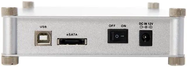 Alt view image 4 of 5 - SABRENT ECS-STU35 Aluminum 3.5" Supports Standard 3.5" Serial ATA or IDE Hard Drives USB 2.0 White External Enclosure