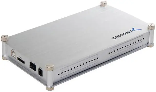 Alt view image 2 of 5 - SABRENT ECS-STU35 Aluminum 3.5" Supports Standard 3.5" Serial ATA or IDE Hard Drives USB 2.0 White External Enclosure