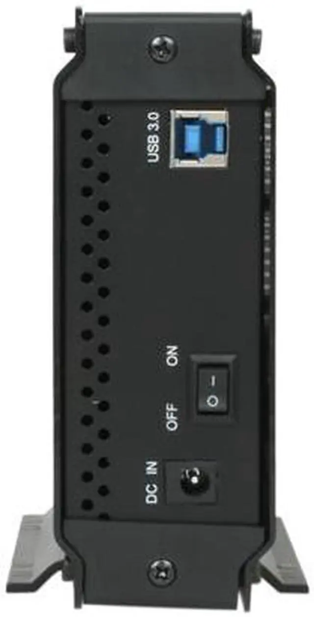 Alt view image 4 of 5 - SABRENT EC-7F83 Aluminum 3.5" Black SATA II USB 3.0 SATA External Enclosure w/ Cooling Fan