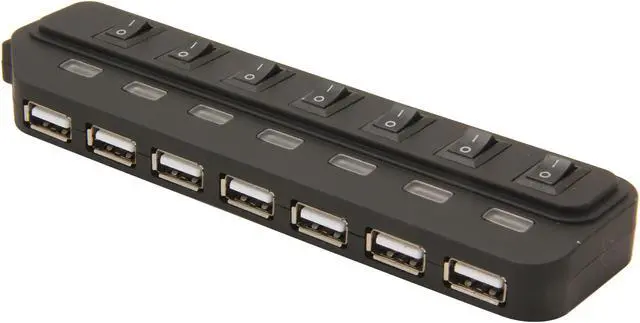 Main image of Sabrent  USB-H7PS 7-port USB 2.0 Hub and Stand-Alone USB Charging Station with AC Adaptor